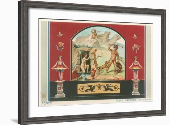 Pompei Fresco-Found Image Press-Framed Giclee Print