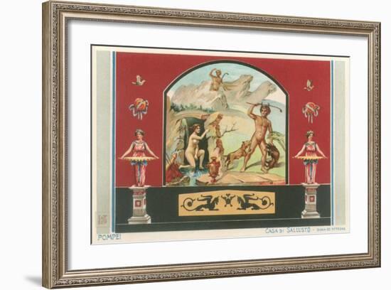 Pompei Fresco-Found Image Press-Framed Giclee Print