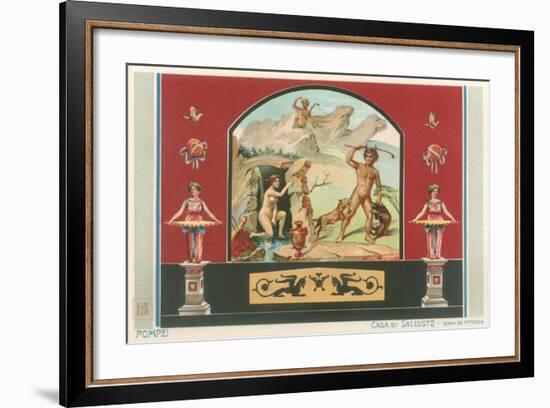 Pompei Fresco-Found Image Press-Framed Giclee Print