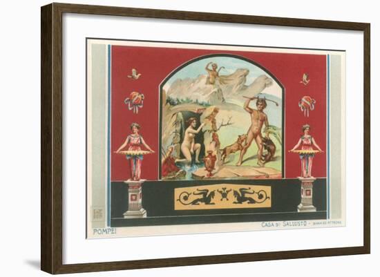 Pompei Fresco-Found Image Press-Framed Giclee Print