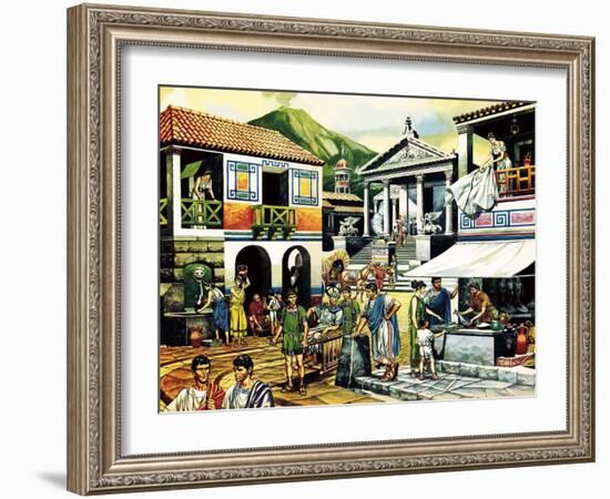 Pompei-Ron Embleton-Framed Giclee Print