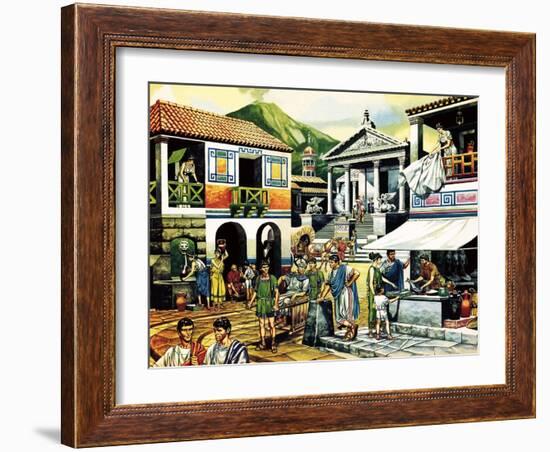 Pompei-Ron Embleton-Framed Giclee Print