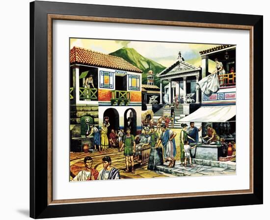 Pompei-Ron Embleton-Framed Giclee Print