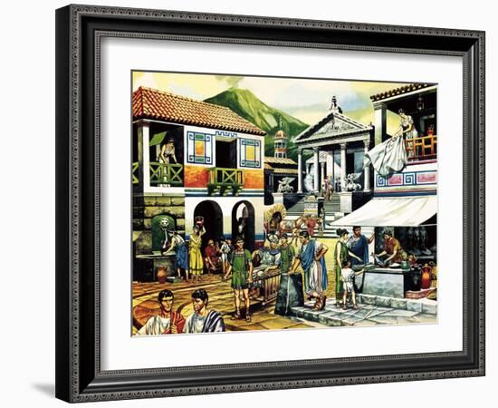 Pompei-Ron Embleton-Framed Giclee Print