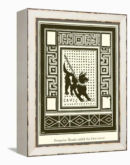 Pompeian Mosaic, Called the Cave Canem-null-Framed Premier Image Canvas