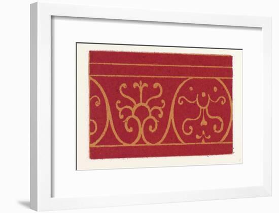 Pompeian Ornament-null-Framed Giclee Print