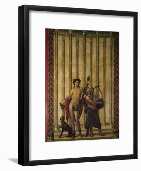 Pompeian Style Frescoed Salon, San Teodoro Palace, Naples-null-Framed Giclee Print
