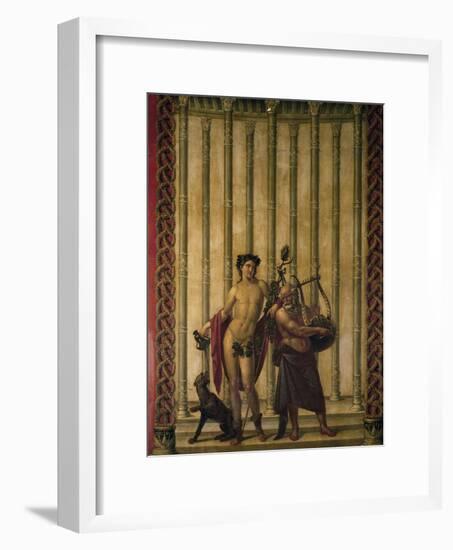 Pompeian Style Frescoed Salon, San Teodoro Palace, Naples-null-Framed Giclee Print