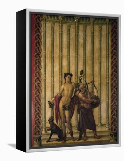 Pompeian Style Frescoed Salon, San Teodoro Palace, Naples-null-Framed Premier Image Canvas