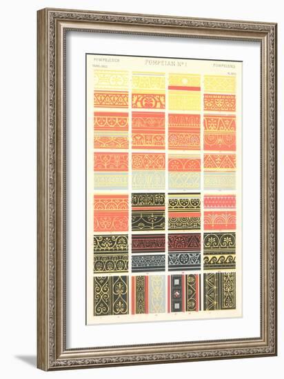 Pompeii Borders and Motifs-null-Framed Art Print