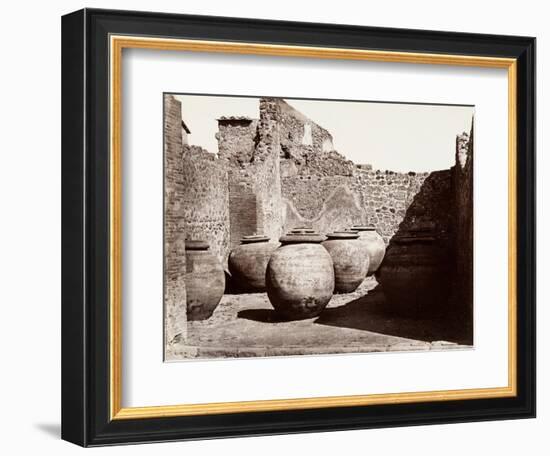 Pompeii, C.1888 (B/W Photo)-Giorgio Sommer-Framed Giclee Print