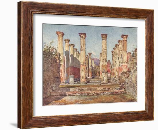 Pompeii:Casa Di Ariadne-Alberto Pisa-Framed Art Print