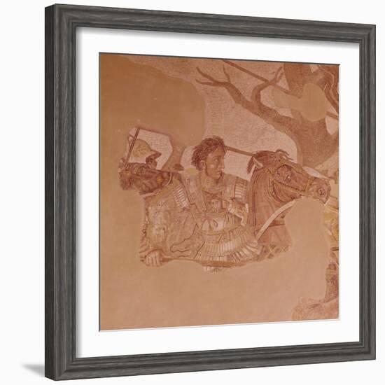 Pompeii Mosaic of Alexander the Great Dating from 1st Century BC, Naples Museum, Campania, Italy-Robert Harding-Framed Photographic Print