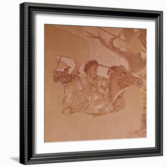 Pompeii Mosaic of Alexander the Great Dating from 1st Century BC, Naples Museum, Campania, Italy-Robert Harding-Framed Photographic Print