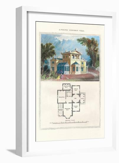 Pompeii Suburban Villa-Richard Brown-Framed Art Print