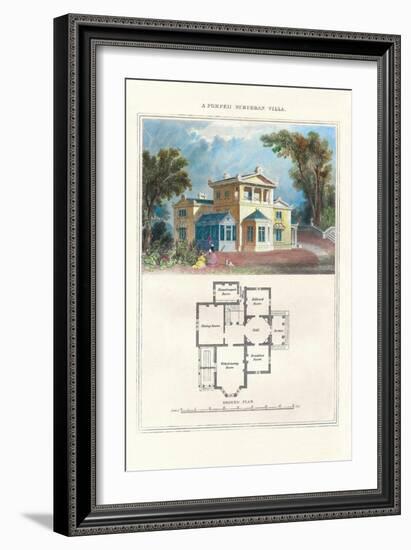 Pompeii Suburban Villa-Richard Brown-Framed Art Print