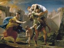 Aeneas and His Family Fleeing Troy-Pompeo Batoni-Art Print