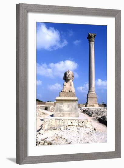 Pompeys Pillar, Alexandria, Egypt-Vivienne Sharp-Framed Photographic Print