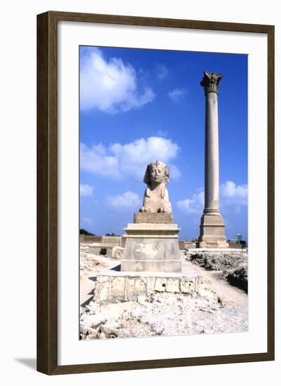 Pompeys Pillar, Alexandria, Egypt-Vivienne Sharp-Framed Photographic Print