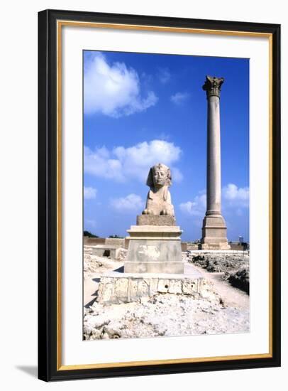 Pompeys Pillar, Alexandria, Egypt-Vivienne Sharp-Framed Photographic Print