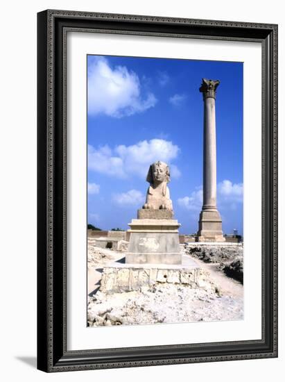 Pompeys Pillar, Alexandria, Egypt-Vivienne Sharp-Framed Photographic Print