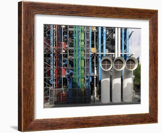 Pompidou Center in Paris-Ove Arup and Partners-Framed Photographic Print