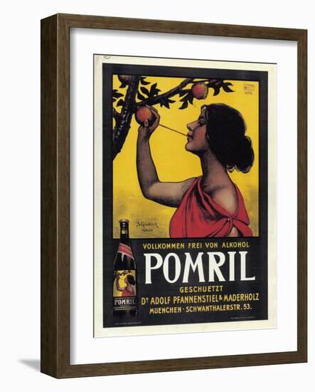 Pomril Apple Juice-Simon Glucklich-Framed Art Print