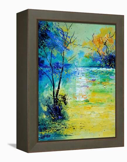 Pond 454190-Pol Ledent-Framed Stretched Canvas