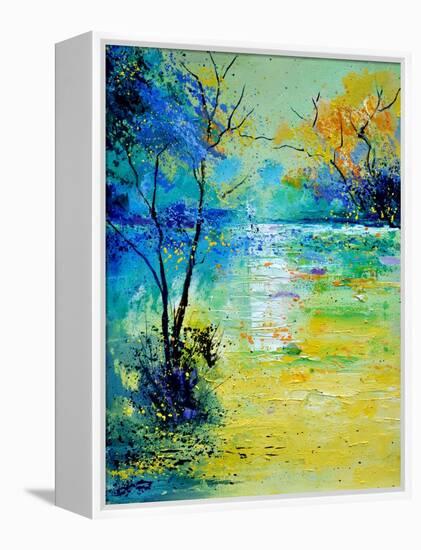 Pond 454190-Pol Ledent-Framed Stretched Canvas