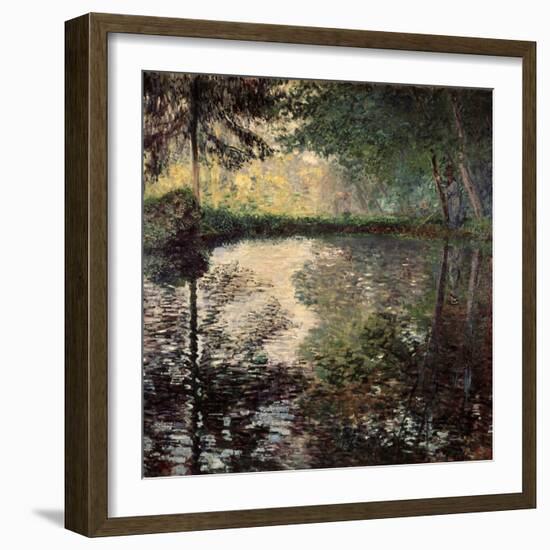 Pond at Montgeron, C1876-Claude Monet-Framed Giclee Print