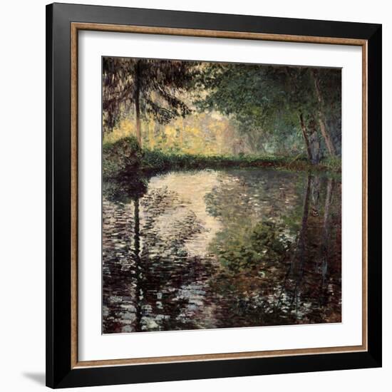 Pond at Montgeron, C1876-Claude Monet-Framed Giclee Print