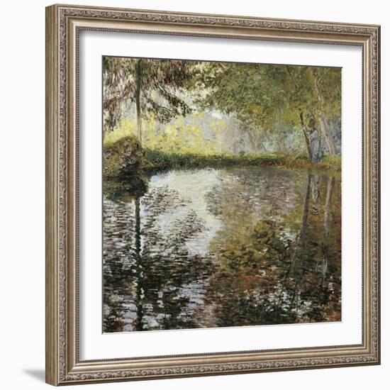 Pond at Montgeron-Claude Monet-Framed Art Print