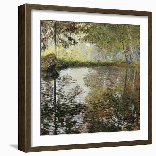 Pond at Montgeron-Claude Monet-Framed Art Print