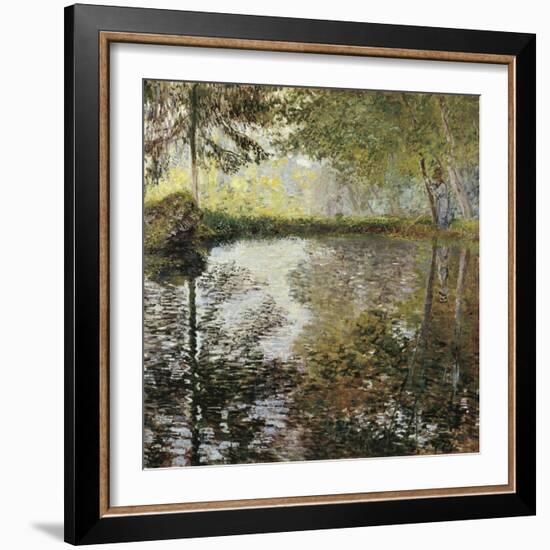 Pond at Montgeron-Claude Monet-Framed Art Print