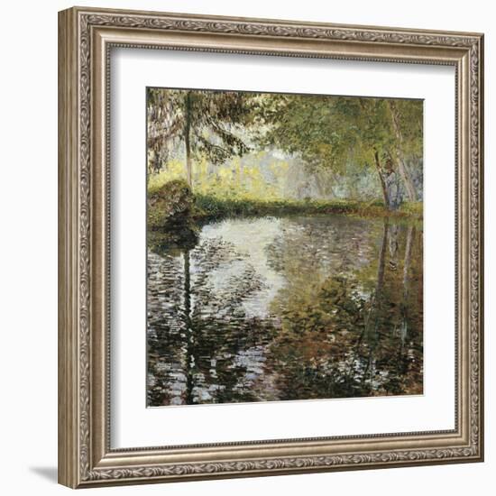 Pond at Montgeron-Claude Monet-Framed Art Print