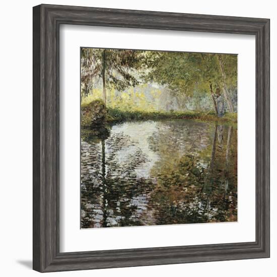 Pond at Montgeron-Claude Monet-Framed Art Print