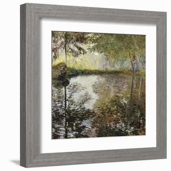 Pond at Montgeron-Claude Monet-Framed Art Print