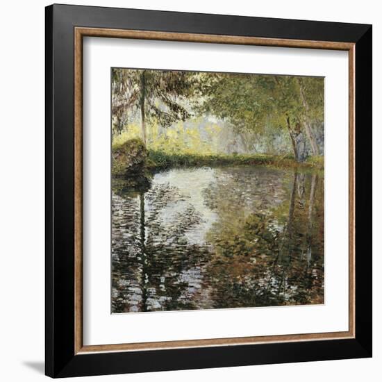 Pond at Montgeron-Claude Monet-Framed Art Print