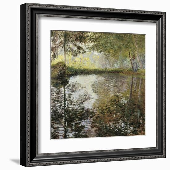 Pond at Montgeron-Claude Monet-Framed Art Print