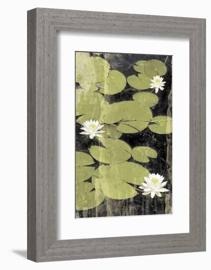 Pond Blossoms-Erin Clark-Framed Art Print