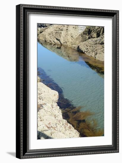 Pond Created in Between Rocks-Tim Kahane-Framed Photographic Print