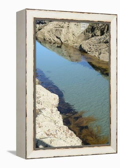 Pond Created in Between Rocks-Tim Kahane-Framed Premier Image Canvas