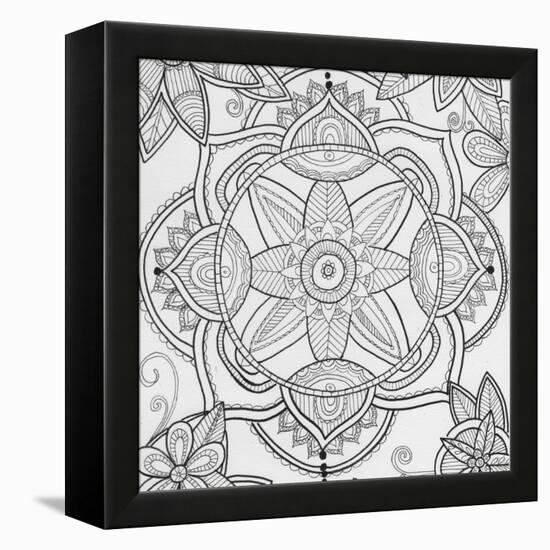 Pond Floral-Pam Varacek-Framed Stretched Canvas