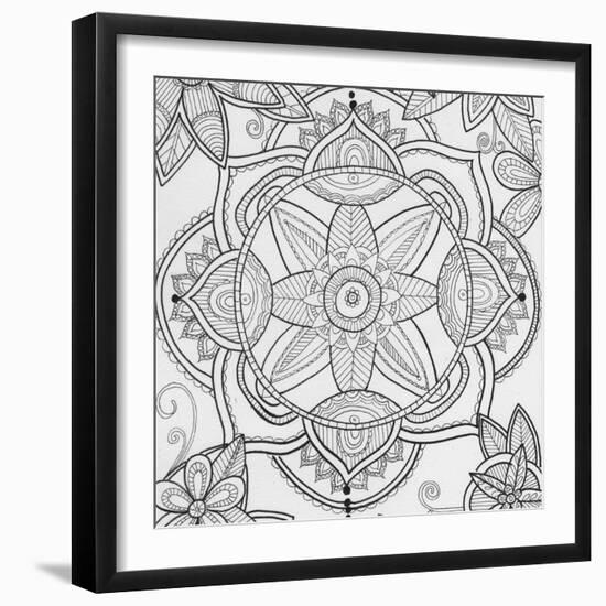 Pond Floral-Pam Varacek-Framed Art Print