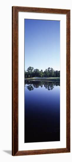 Pond in a Golf Course, Blue Heron Pines Golf Course, Punta Gorda, Charlotte County, Florida, USA-null-Framed Photographic Print