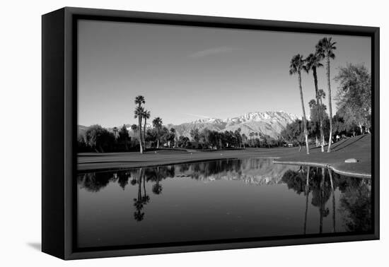 Pond in a golf course, Desert Princess Country Club, Palm Springs, Riverside County, California...-null-Framed Premier Image Canvas