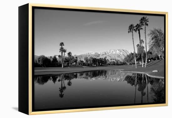 Pond in a golf course, Desert Princess Country Club, Palm Springs, Riverside County, California...-null-Framed Premier Image Canvas