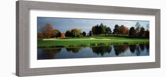 Pond in a Golf Course, Westwood Golf Course, Vienna, Fairfax County, Virginia, USA-null-Framed Photographic Print