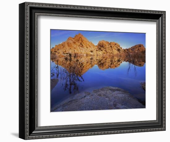 Pond in Joshua Tree National Park, Barker Tank, California, USA-Charles Gurche-Framed Photographic Print