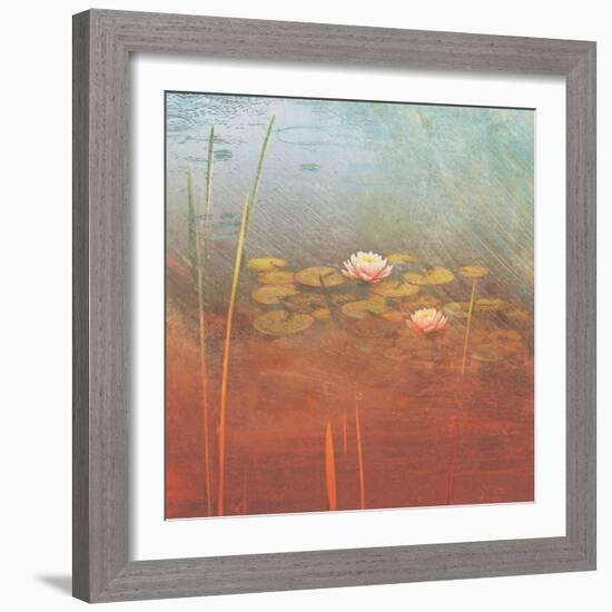 Pond Lilies II-Amy Melious-Framed Art Print